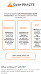 Mobile Screenshot of openphacts.org